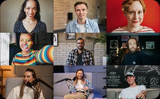 9 people in the canvas